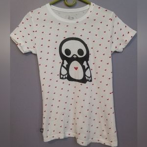 Vintage Pen the Penguin Skelanimal Heart t-shirt